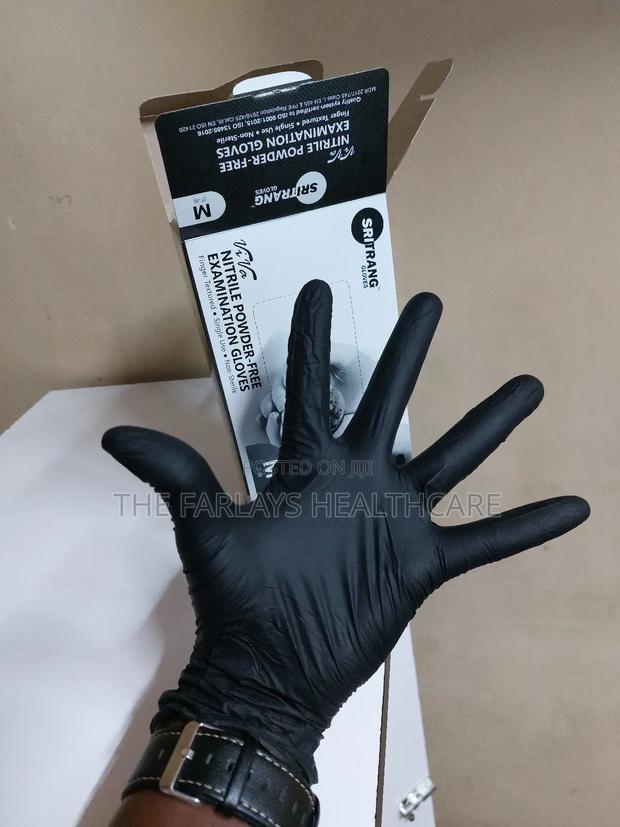 Black Nitrile Gloves - thumbnail 3
