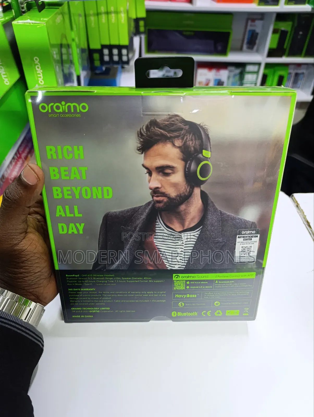 Oraimo Wireless/Bluetooth Headphones