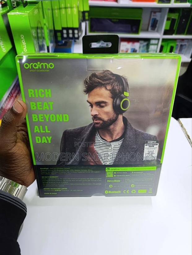 Oraimo Wireless/Bluetooth Headphones - thumbnail 2