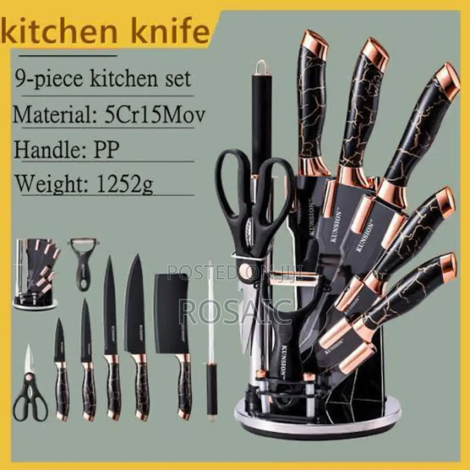 9pcd Knives Set