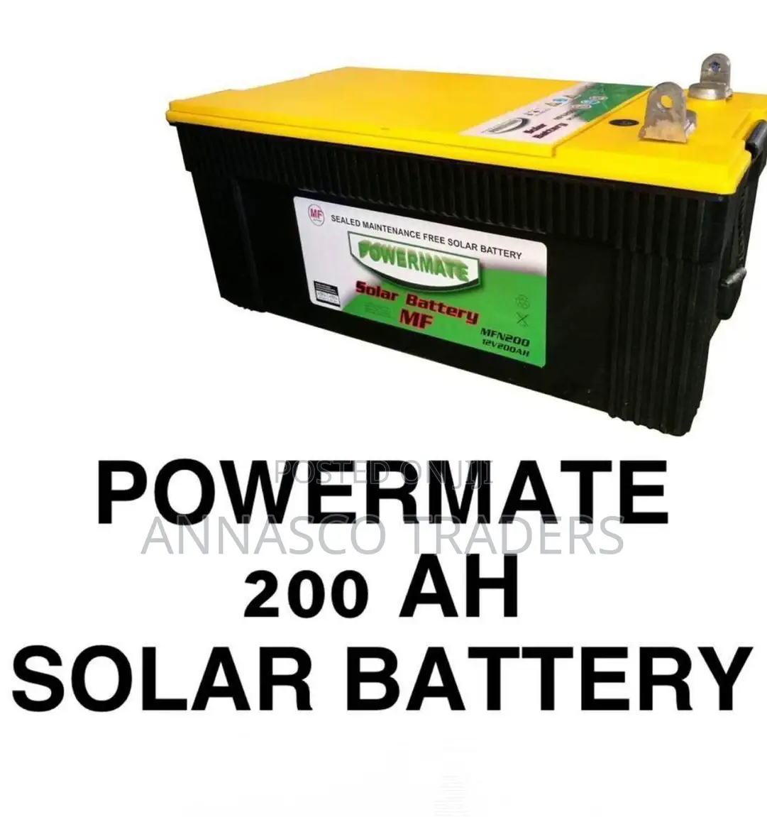 Powerful Powermate 200ah Quality Solar Battery
