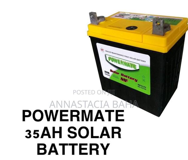 Powerful Powermate 35 Ah Quality Solar Battery - main view
