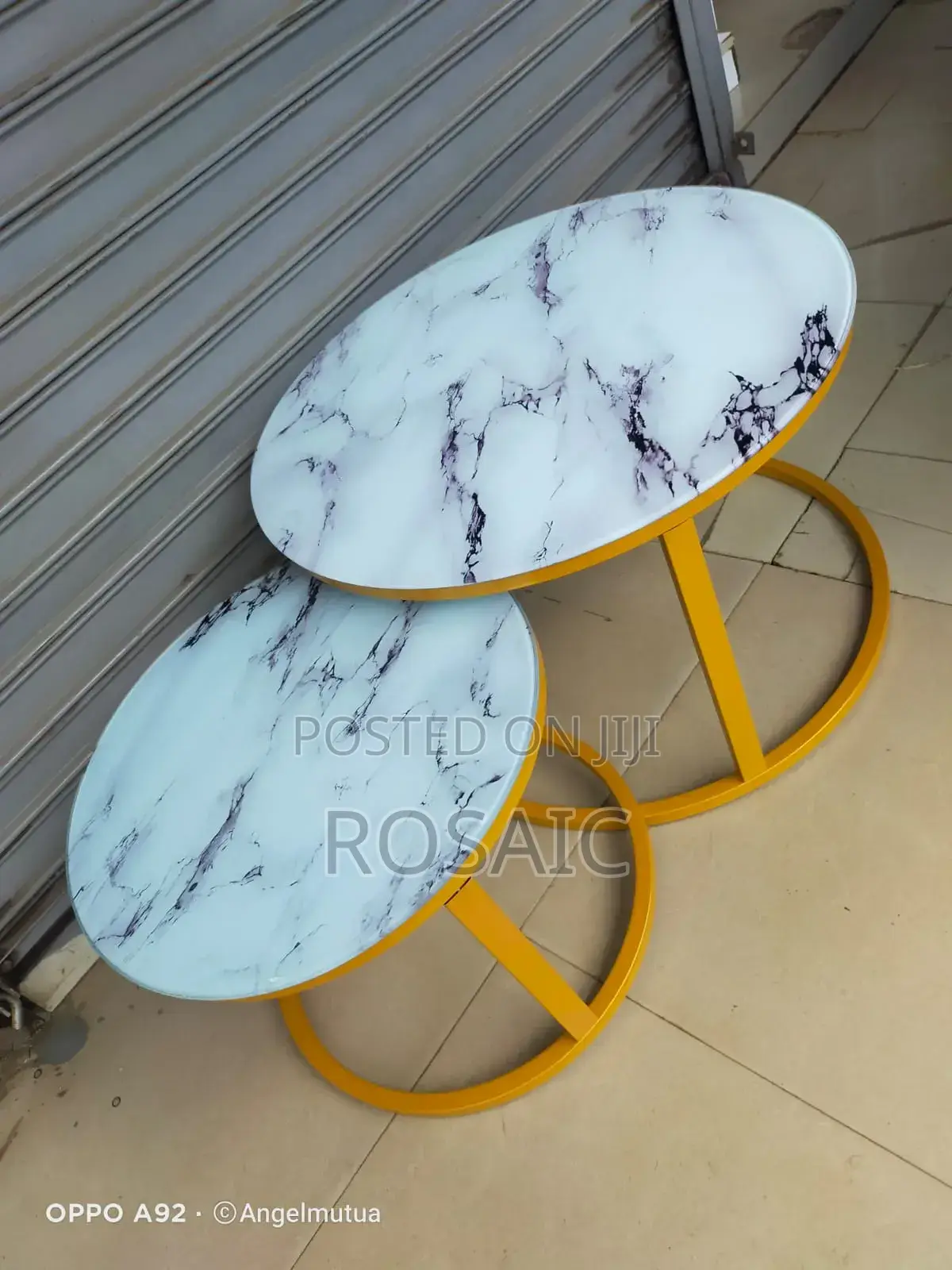 Roud Marble Coffee Table, Coffee Table