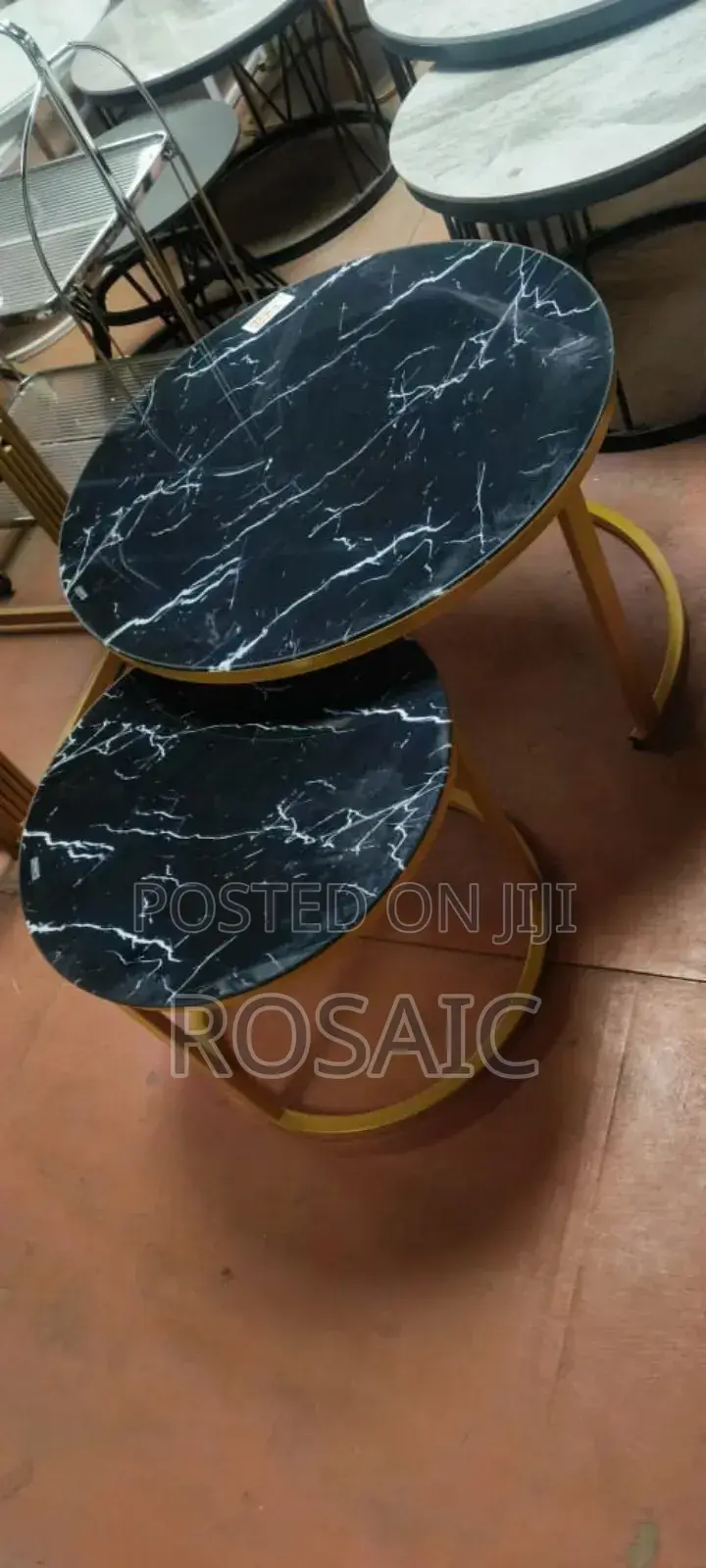 Marble Coffee Table, Black