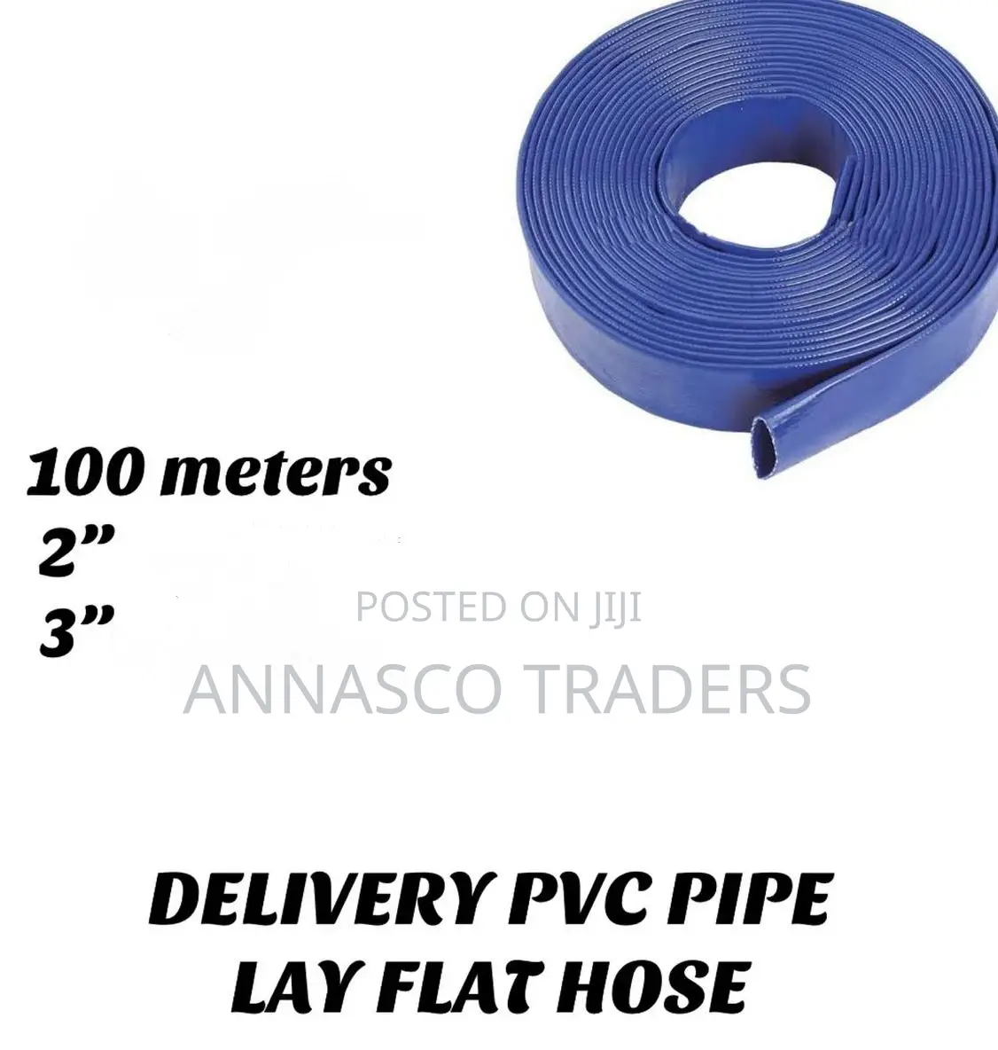 Delivery PVC Pipe Lay Flat Hose 100M 2"