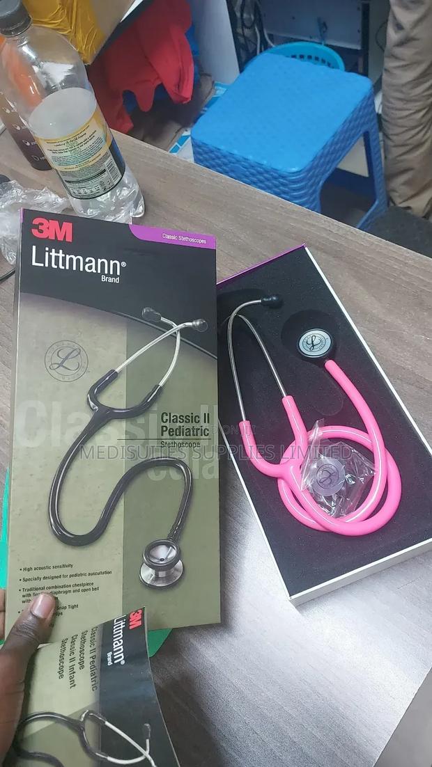 Pink Pediatric Stethoscopes (Littmann) - main view
