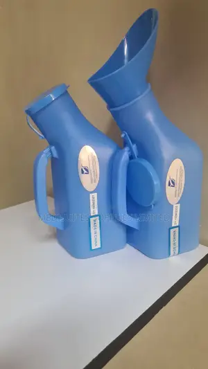 Female and Male Urine Containers.