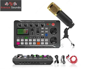 Professional Streaming Audio Mixer With Condenser Mic