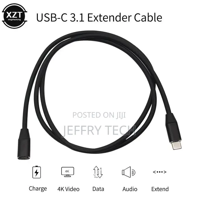 USB C Extension Cable Type C Extender Cord USB-C