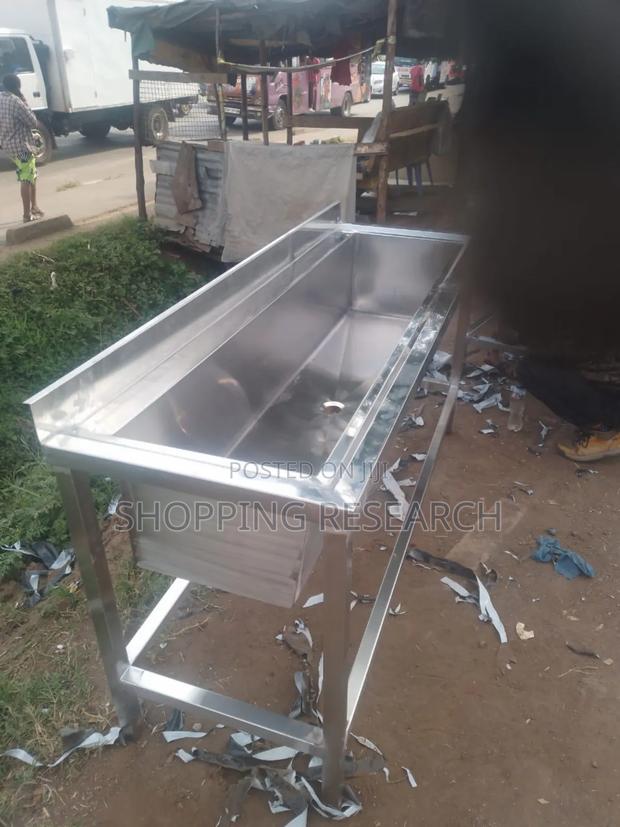 Hand Washing Sink Trough-Stainless Steel - thumbnail 2