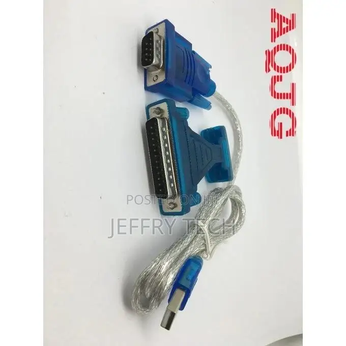 USB 2.0 to RS232 Com Port 9 PIN SERIAL DB25 DB9 Adapter