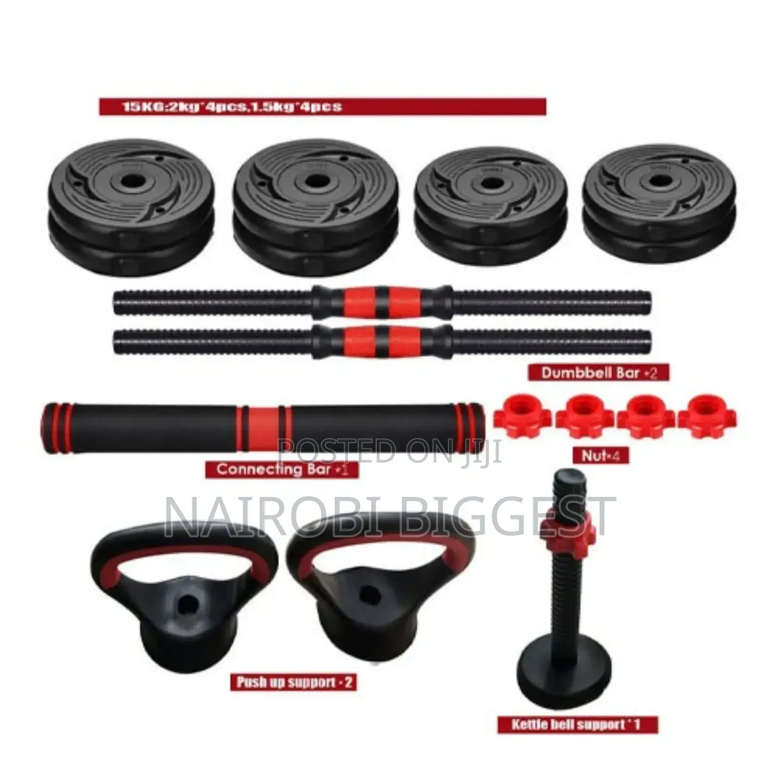 15 KGS Dumbells With Kettle Bells