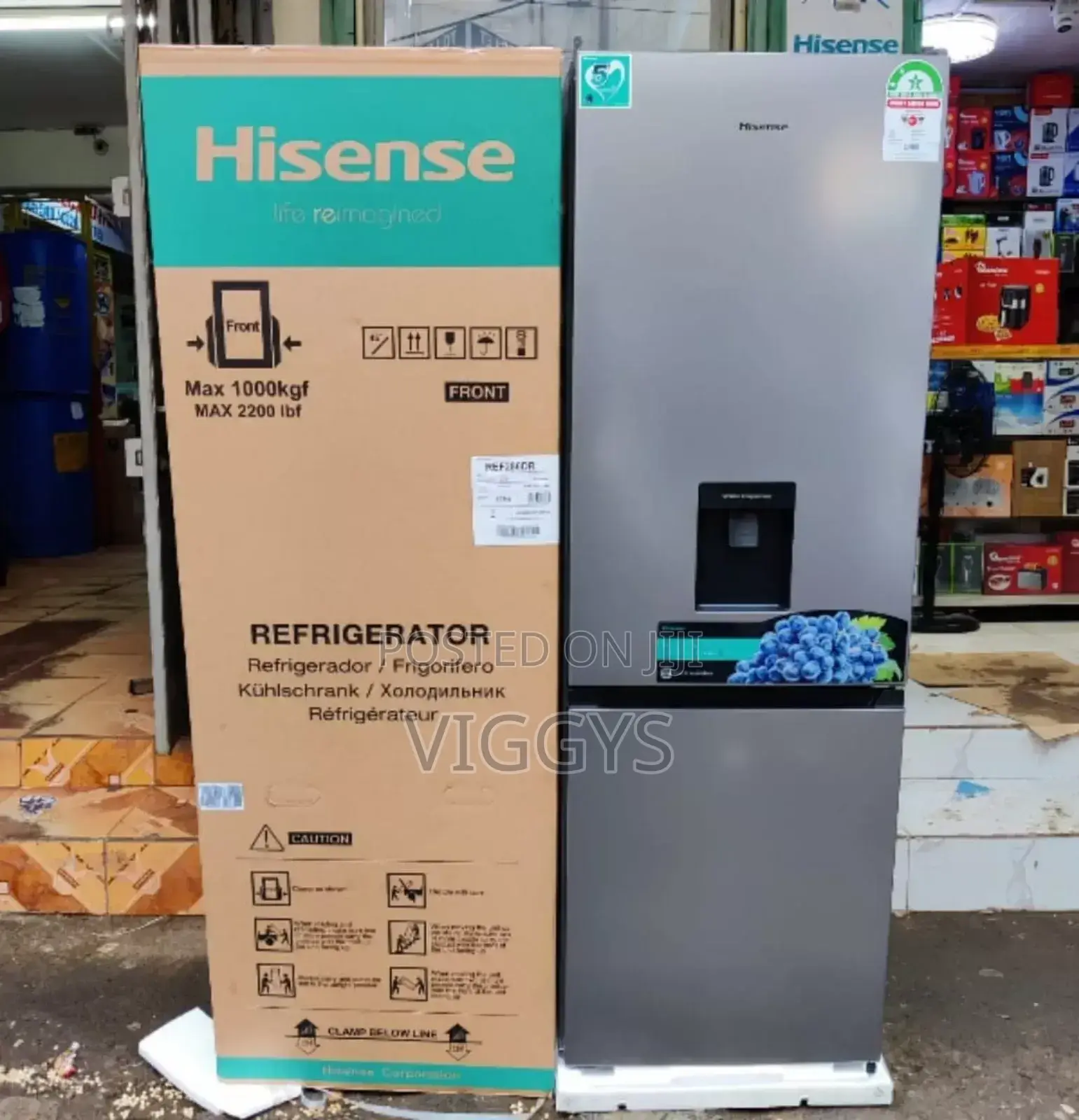 Amazing *Hisense Double Door Fridge With Dispenser 292litres