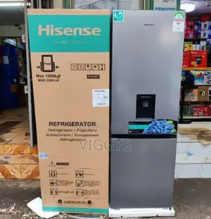 Amazing *Hisense Double Door Fridge With Dispenser 292litres