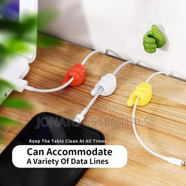 5pc Silicone Thumb Wall Hooks Set - thumbnail 2