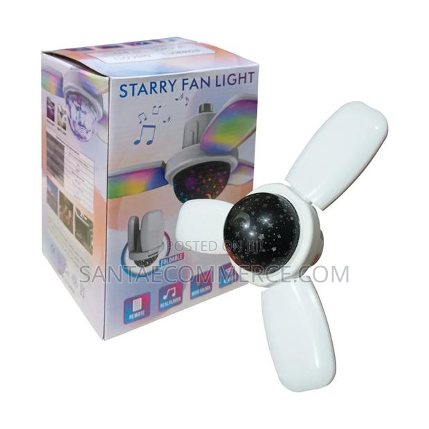 Starry Deformable Wireless Led Bluetooth Ceiling Fan Light - main view