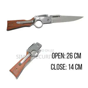 Automatic Folding Knife Camping Pen Swiss Flashlight Pouch