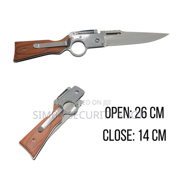 Automatic Folding Knife Camping Pen Swiss Flashlight Pouch - thumbnail 3