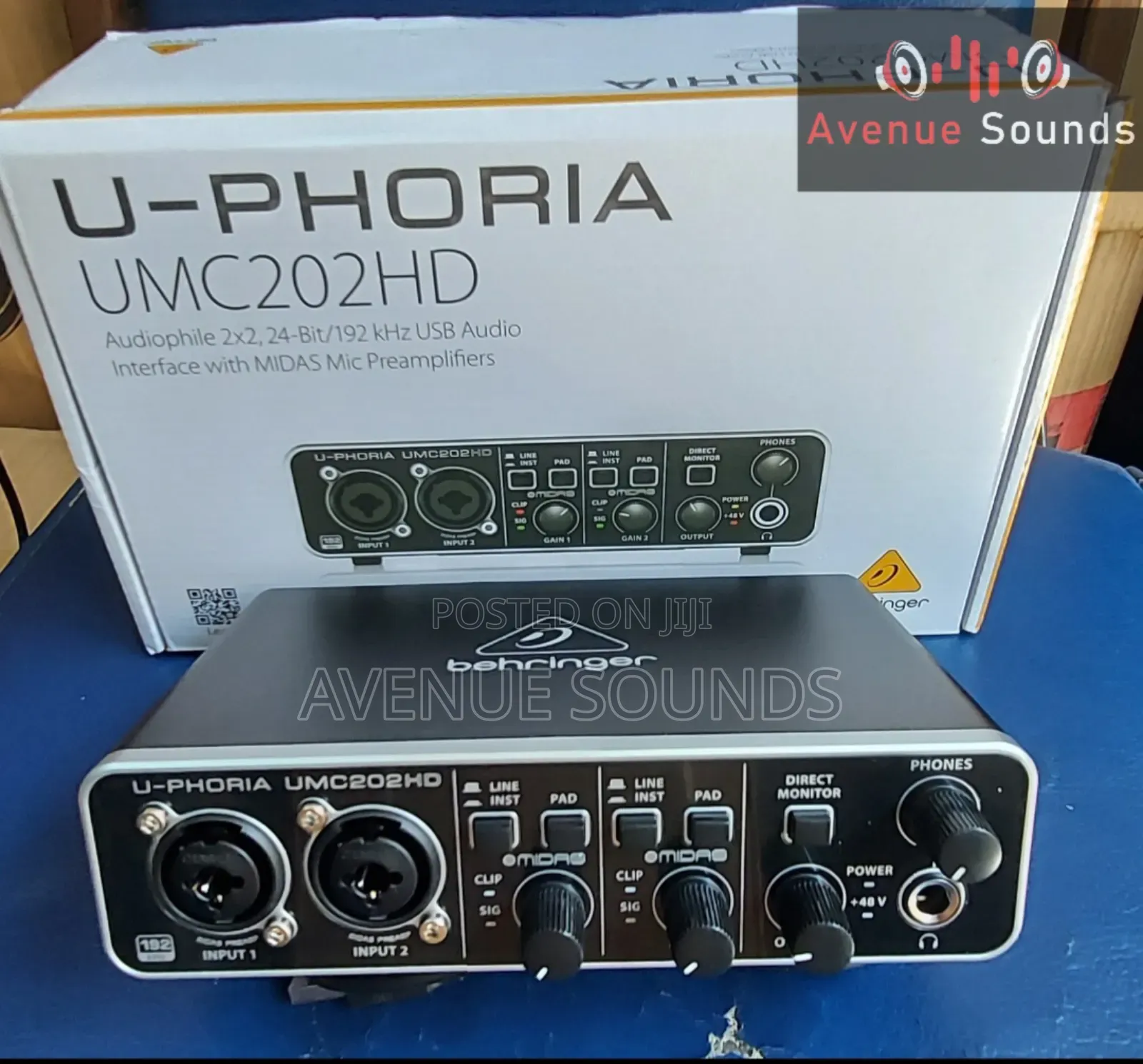 New Behringer Umc202 Soundcard Audio Interface