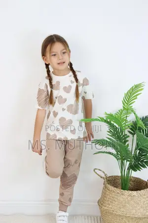 2 Pc Love* *Brown* Clothing Set