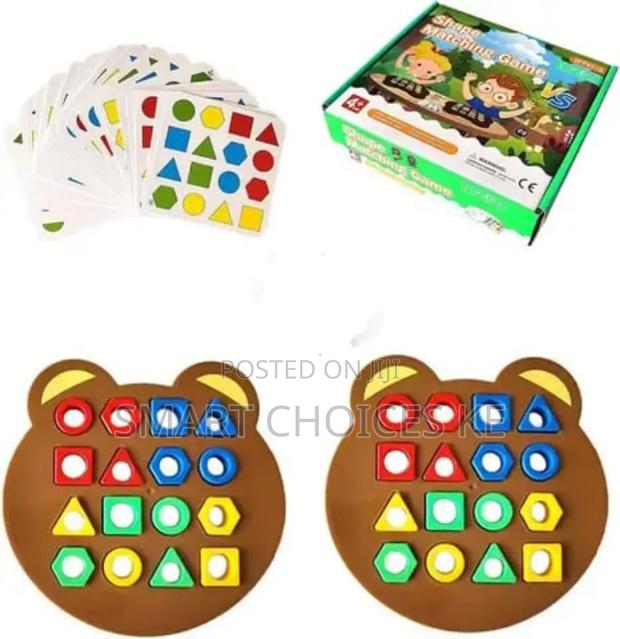 Early Education Puzzle/Shape Matching Cards Game