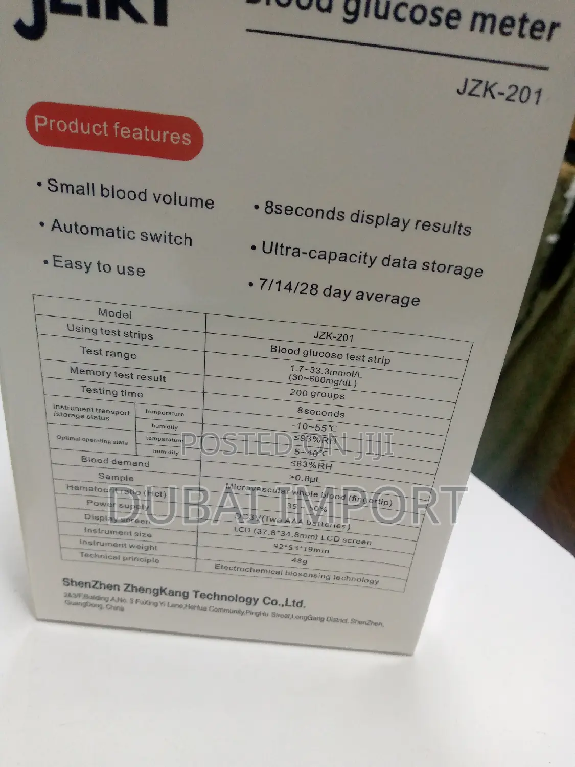 Jziki Smart Blood Glucose Meter