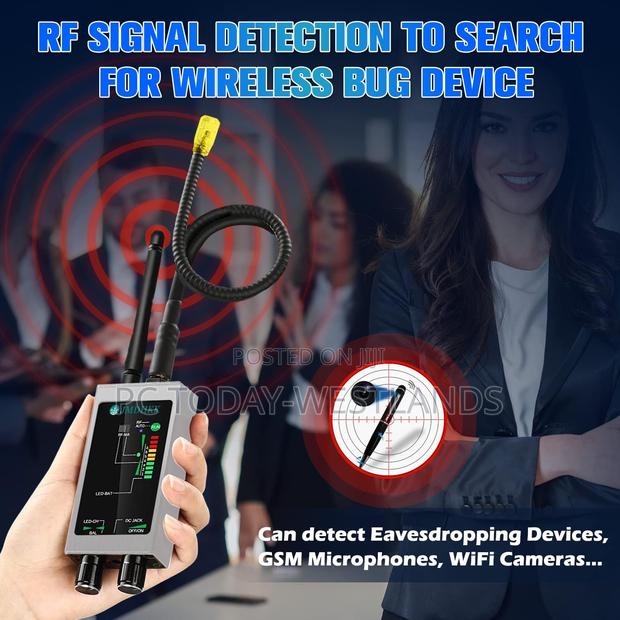 Bug Detector, Hidden Camera Detectors,Anti Spy Detector,RF - thumbnail 7