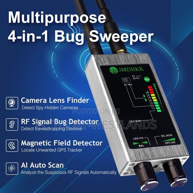 Bug Detector, Hidden Camera Detectors,Anti Spy Detector,RF - thumbnail 9