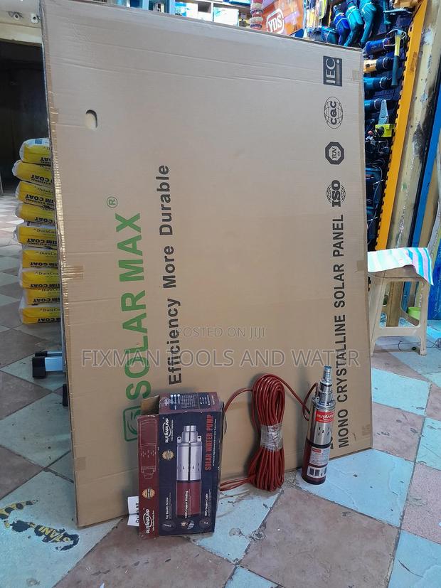 Complete Set Solar Water Pump + Panel 250 W 50m Head - main view