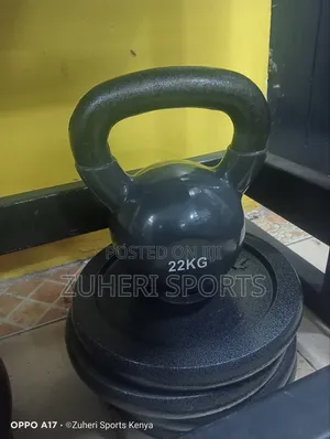 22kg Cast Iron Kettlebell, Heavy Duty , Vynil Coated Surface