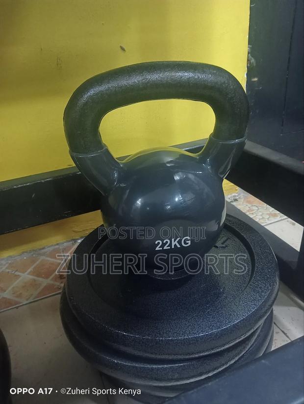 22kg Cast Iron Kettlebell, Heavy Duty , Vynil Coated Surface
