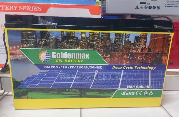 Goldenmax Slim Gel Battery 12V 200AH 20HRS