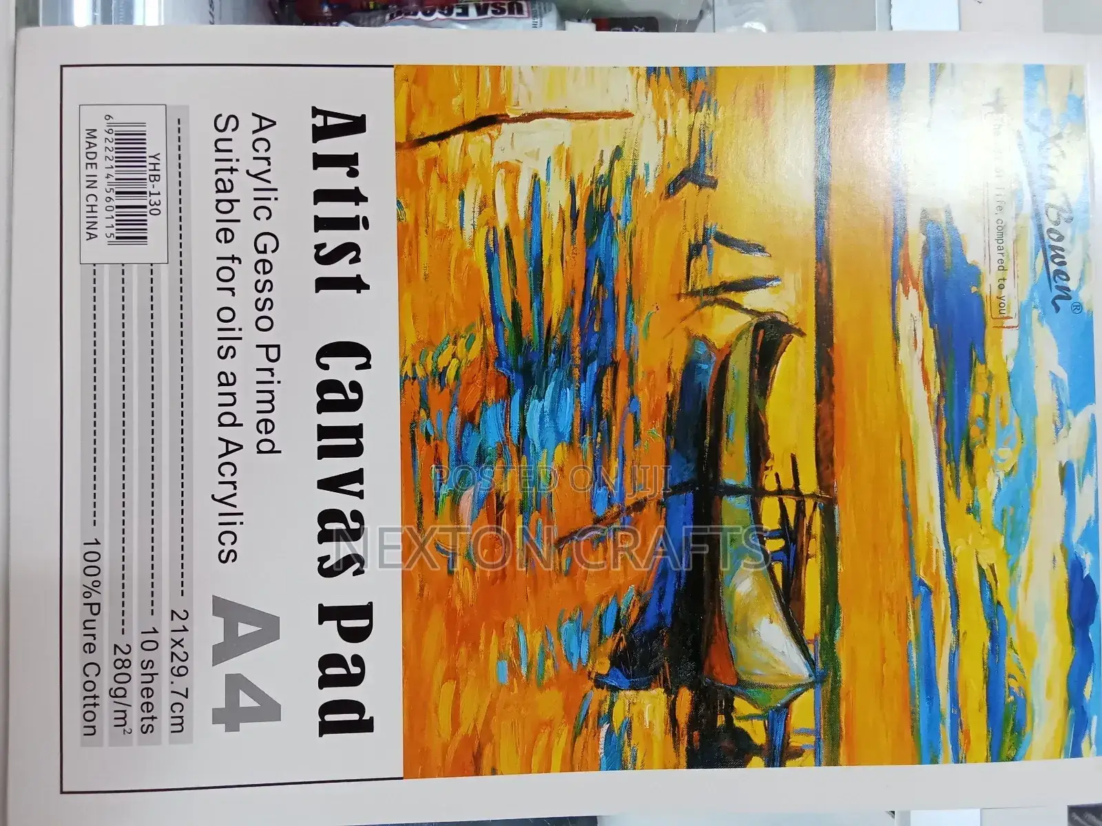 Artist Canvas Pad (10 Sheets)