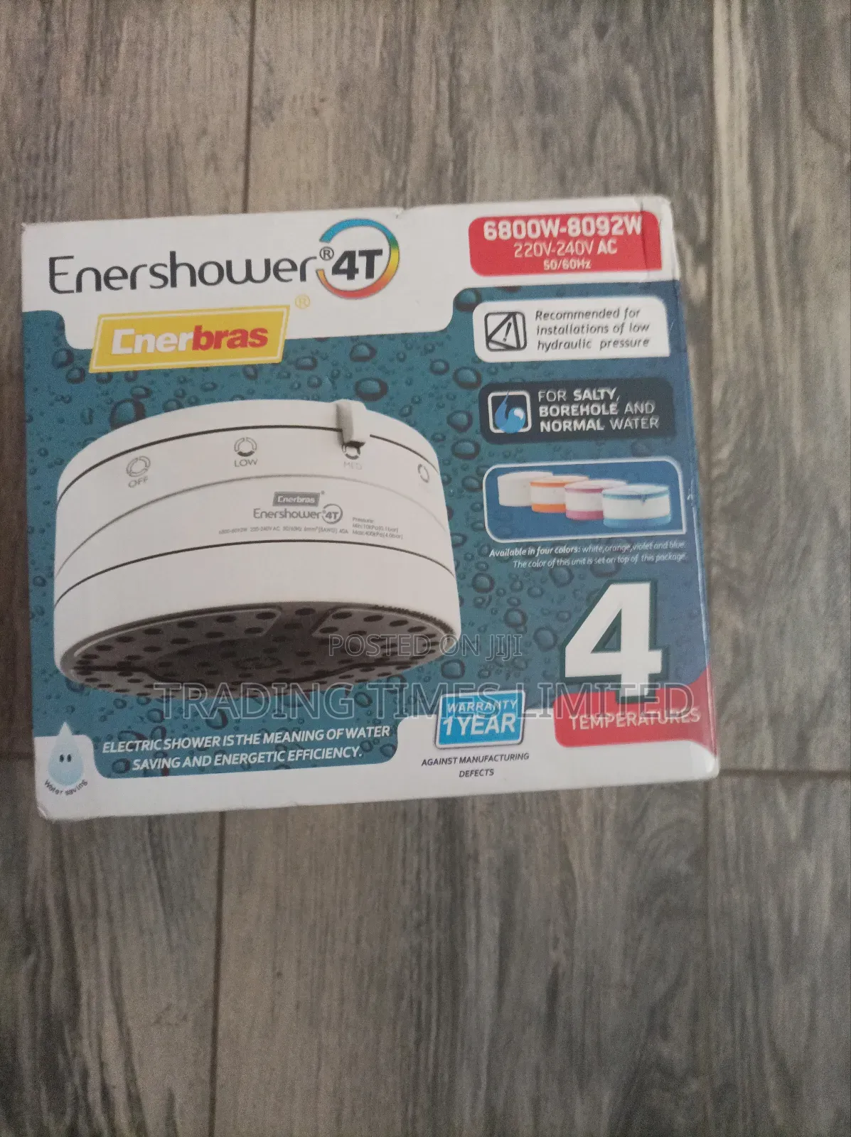 Hot Shower -Enershower 4 T