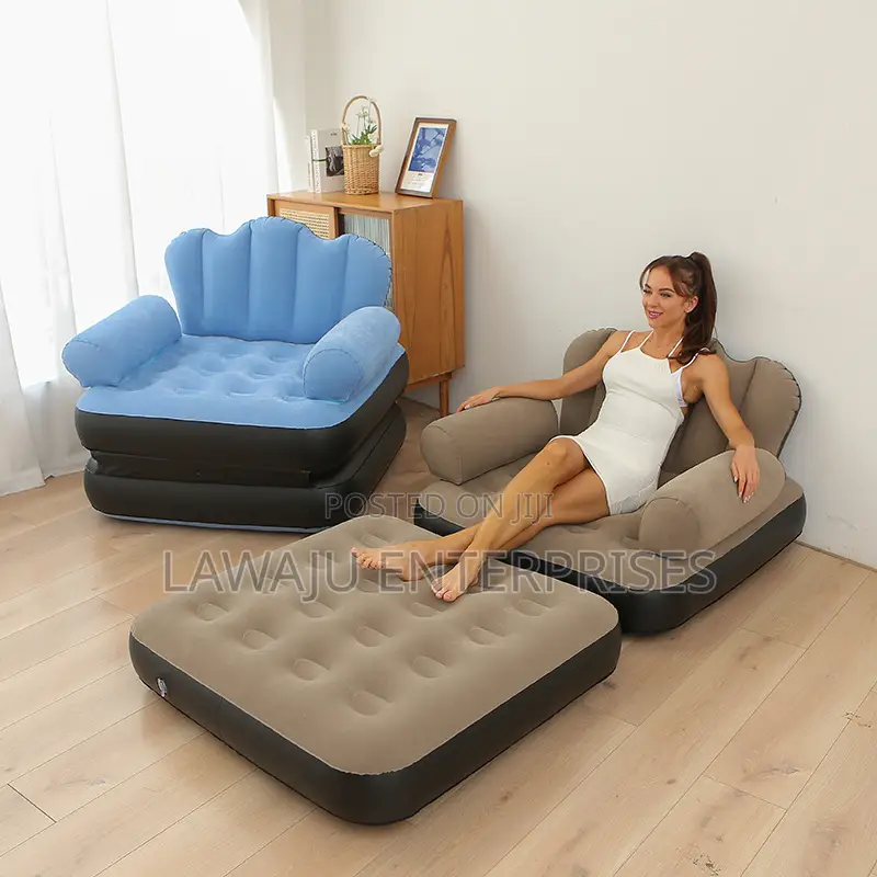 5 in 1 Inflatable Couch and Lazy Sofa Bed