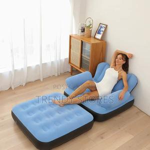 Blue Inflatable Couch and Sofa Bed - thumbnail 2