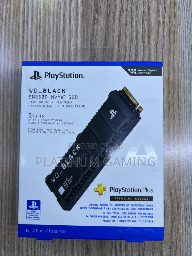 WD-BLACK SSD 1TB Game Drive + Heat Sync for Ps5 - main view