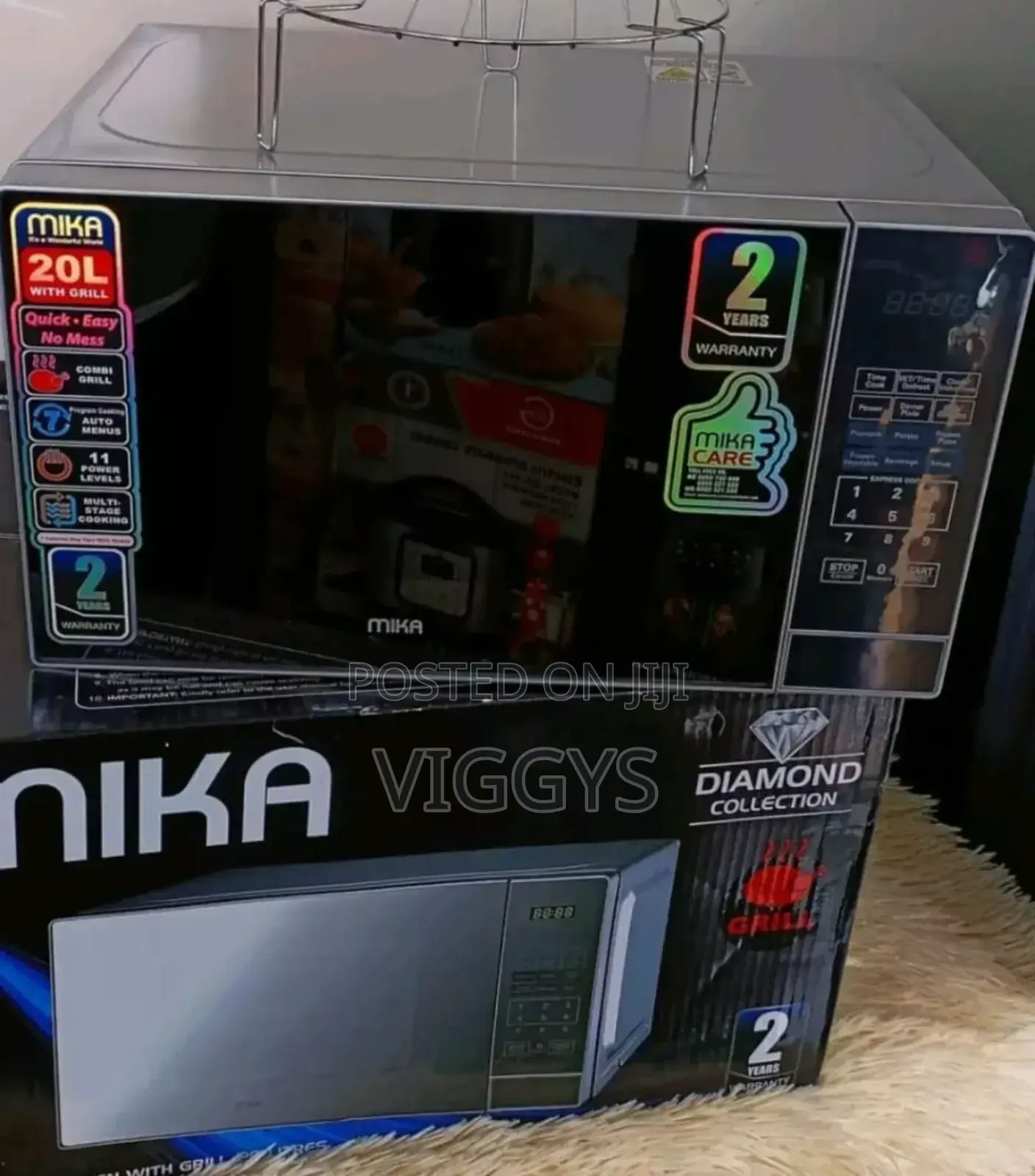 Cassic Mika Digital Microwave With Grill