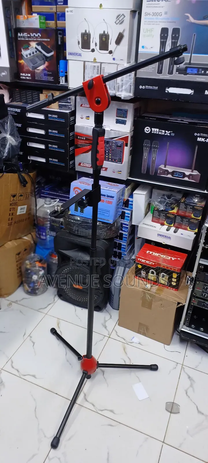 Profesional Stand With Two Mic Holders