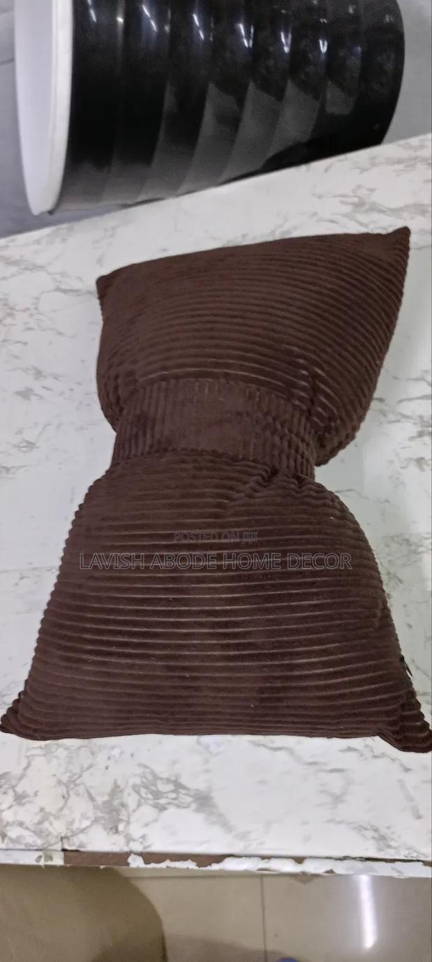 Chocolate Bowtie Throw Pillow for Sofa and Bed - thumbnail 2