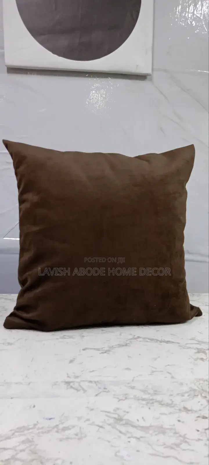 Throw Pillow Cover Plain Chocolate