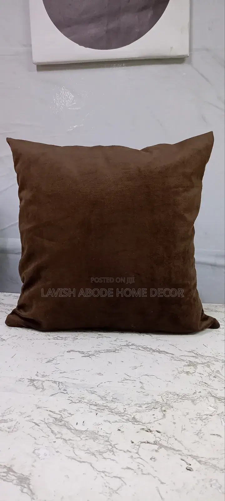 Throw Pillow Cover Plain Chocolate