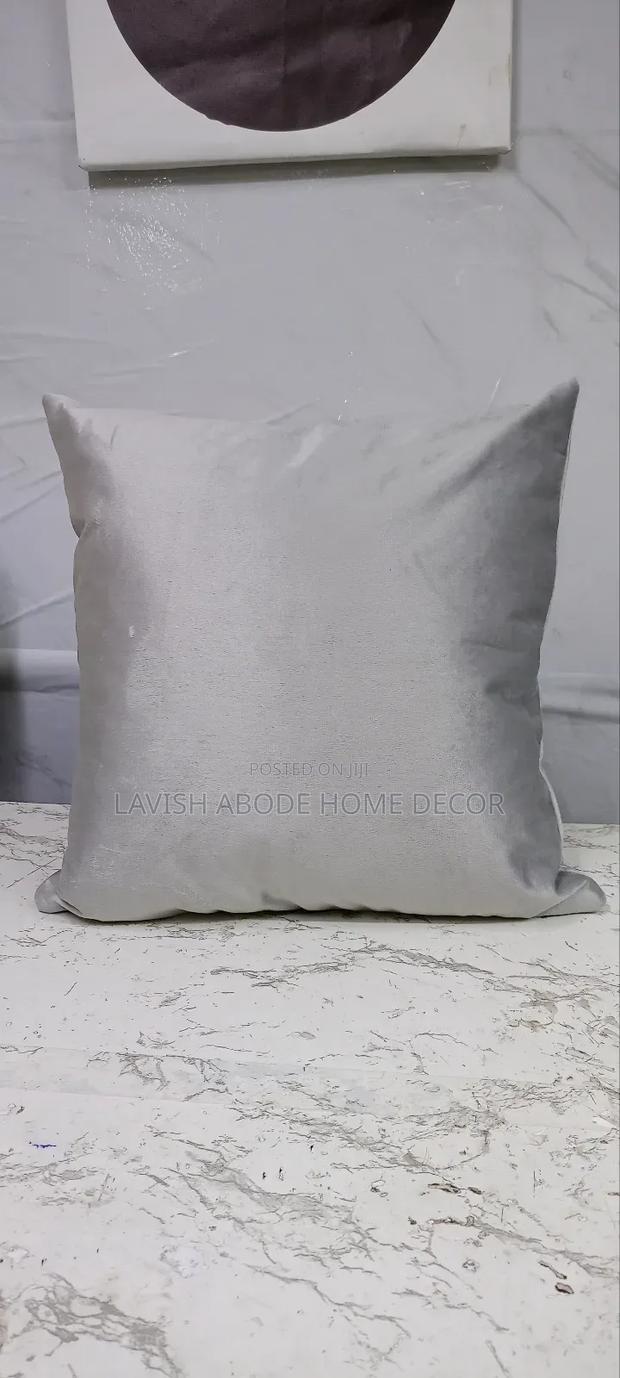 Grey Throw Pillow Cushion Cover - thumbnail 2