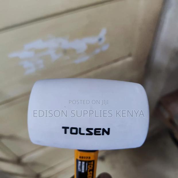 Rubber Mallet 8oz Tolsen Rubber Mallet White Head 225 Grams - thumbnail 3
