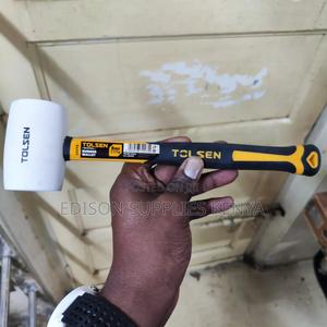 Rubber Mallet 8oz Tolsen Rubber Mallet White Head 225 Grams - thumbnail 2