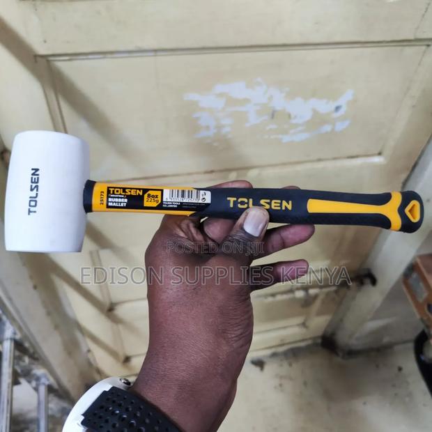 Rubber Mallet 8oz Tolsen Rubber Mallet White Head 225 Grams - main view