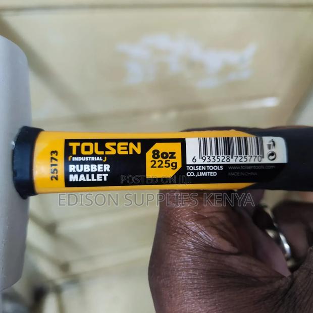 Rubber Mallet 8oz Tolsen Rubber Mallet White Head 225 Grams - thumbnail 4