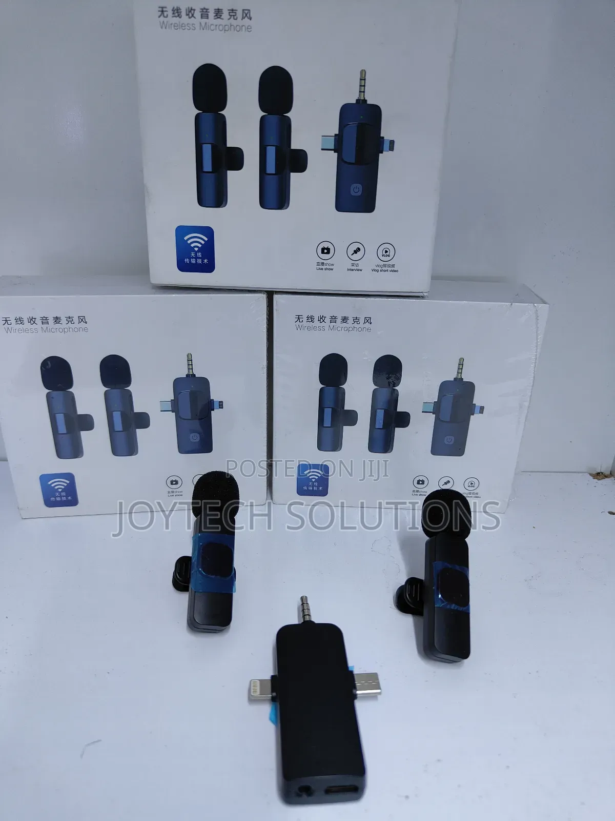 3-in-1 Lavalier Microphone. Type C, Jack