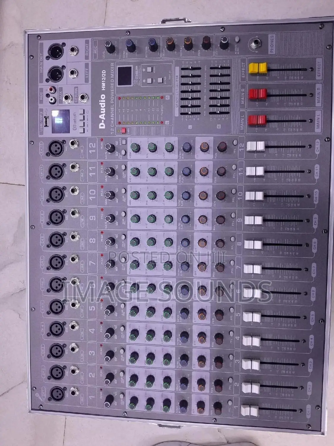 Powered Mixer With Case 12channel D-Audio
