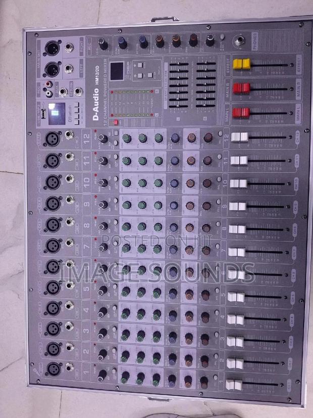 Powered Mixer With Case 12channel D-Audio - main view
